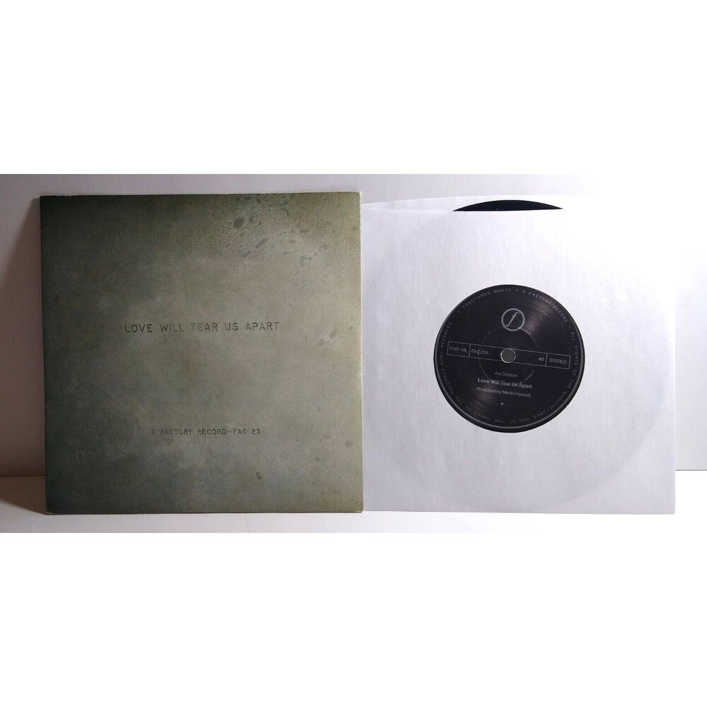 Joy Division Love Will Tear Us Apart Factory Dark Red 7" Vinyl Record Post-Punk